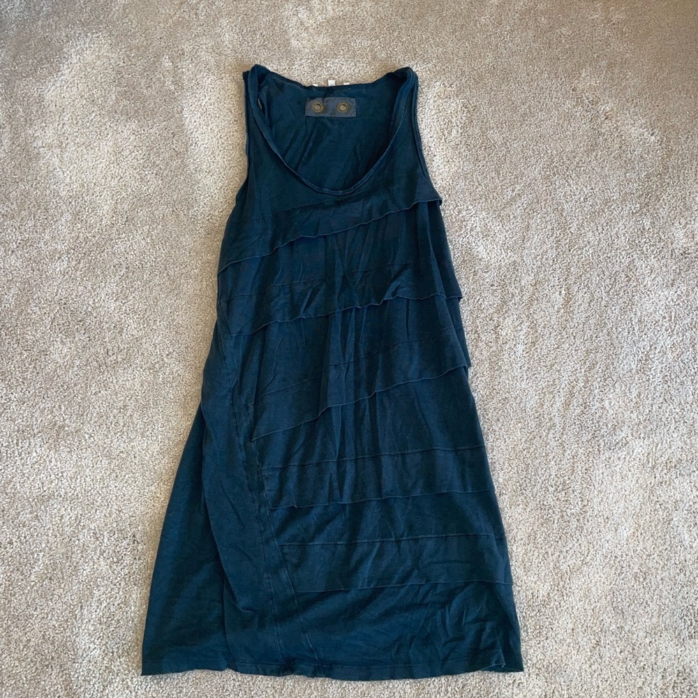 Maje Navy Eyelet Detail Tank Top